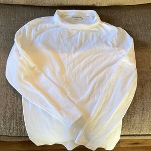 Coldwater Creek White Long Sleeve Turtleneck